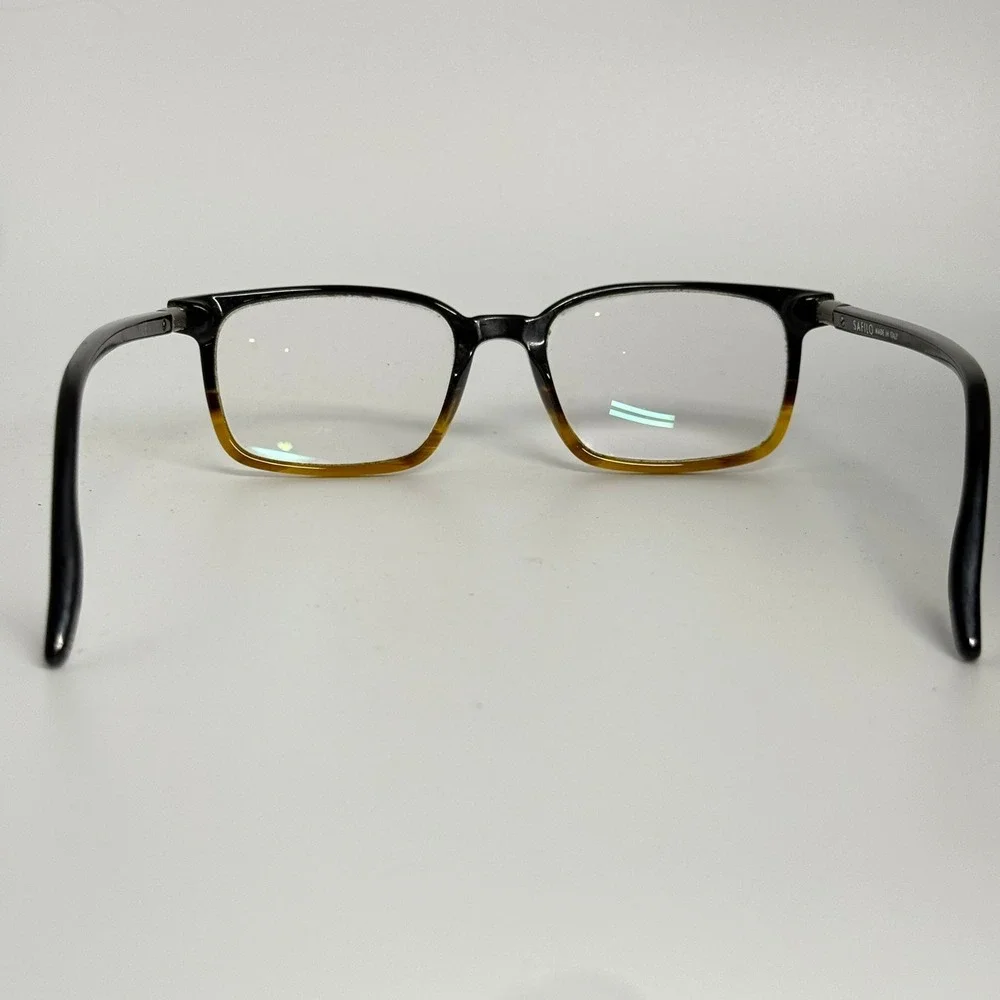 Safilo Lastra 03 WR7 Black Tortoise Rectangular Eyeglass Frames Italy 145mm